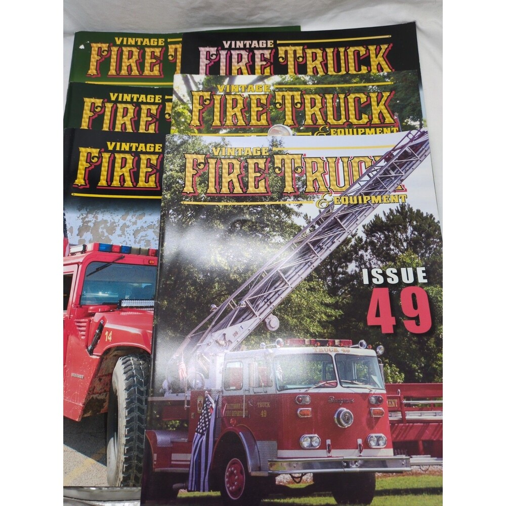 (6) Vintage Fire Truck Equipment Magazines
